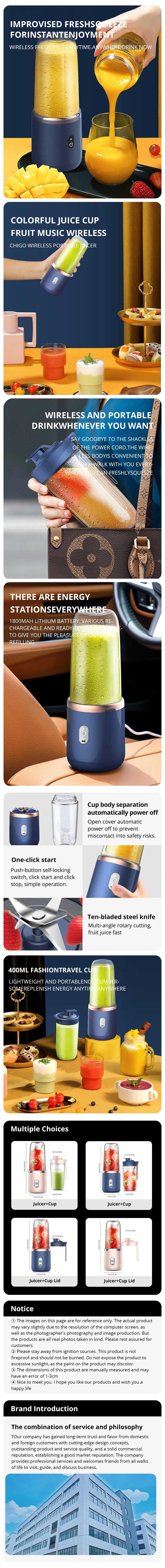 Portable Small Electric Juicer