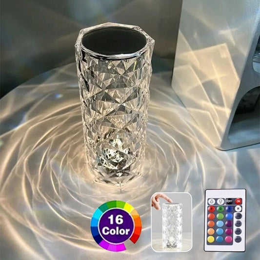 USB Rechargeable LED Crystal Lamp